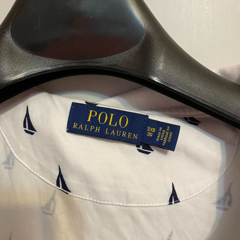 Polo Ralph Lauren‎ Mens Polo All Over Sail Boats Size 3XB
